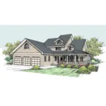 Farmhouse Plan Front of Home - Turnberry Ridge Traditional Home 085D-0528 - Shop House Plans and More