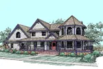 Victorian House Plan Front of Home - Sunhaven Victorian Home 085D-0529 - Shop House Plans and More