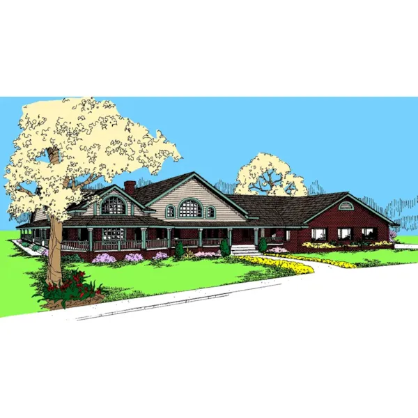 Contemporary House Plan Front of Home - Mirandy Contemporary Farmhouse 085D-0537 - Shop House Plans and More