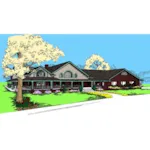 Contemporary House Plan Front of Home - Mirandy Contemporary Farmhouse 085D-0537 - Shop House Plans and More