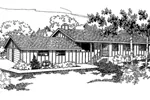 Ranch House Plan Front of Home - Etzkorn Ranch Home 085D-0545 - Search House Plans and More
