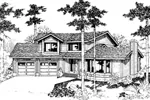 Contemporary House Plan Front of Home - Blair Creek Contemporary Home 085D-0546 - Search House Plans and More