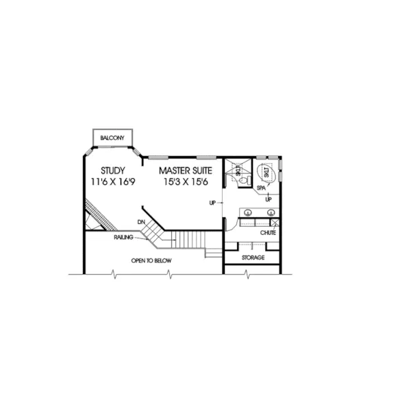 Contemporary House Plan Second Floor - Camborne Way Contemporary Home 085D-0548 - Search House Plans and More