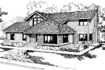 Craftsman House Plan Front of Home - Goodson Craftsman Home 085D-0550 - Search House Plans and More