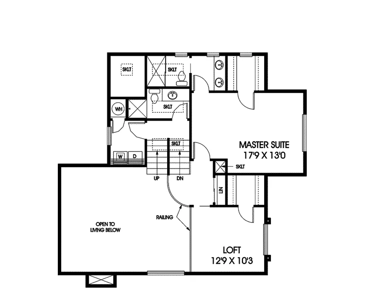 Bungalow House Plan Second Floor - Walton Hill Bungalow Home 085D-0551 - Shop House Plans and More