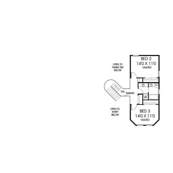 Traditional House Plan Second Floor - Camella Point Country Home 085D-0553 - Search House Plans and More