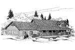 Traditional House Plan Front of Home - Camella Point Country Home 085D-0553 - Search House Plans and More