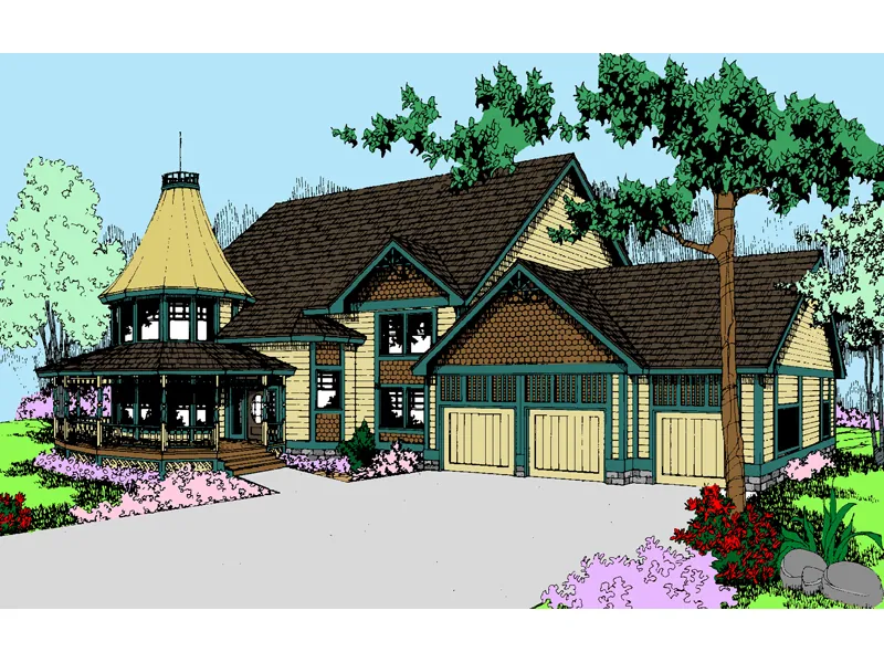 Traditional House Plan Front of Home - Brandenburg Manor Luxury Home 085D-0554 - Search House Plans and More