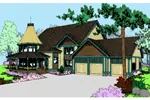 Victorian House Plan Front of Home - Brandenburg Manor Luxury Home 085D-0554 - Search House Plans and More