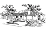 Traditional House Plan Front of Home - Harriets Bluff Floridian Home 085D-0558 - Search House Plans and More
