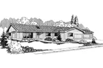 Country House Plan Front of Home - Brady Traditional Home 085D-0562 - Search House Plans and More