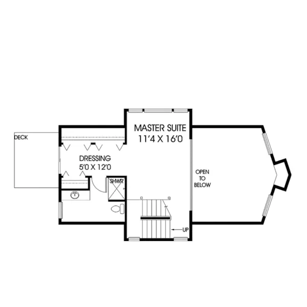 Contemporary House Plan Second Floor - Branica Point Mountain Home 085D-0563 - Search House Plans and More