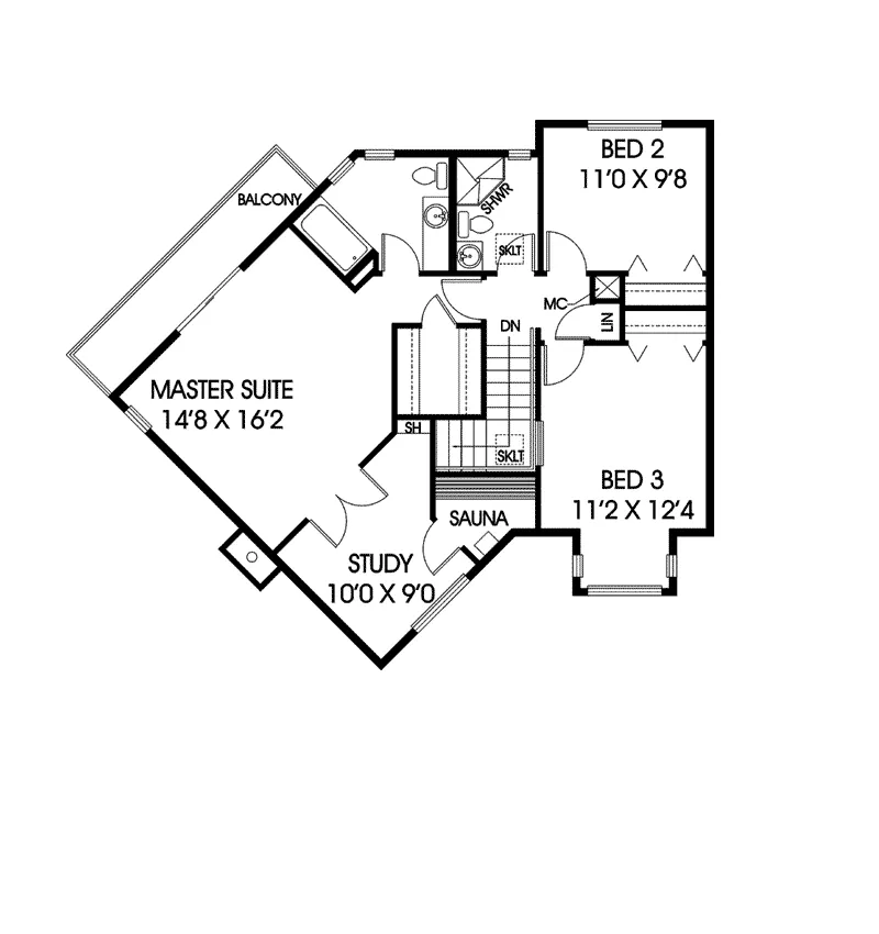 Country House Plan Second Floor - Cardinale Country Home 085D-0564 - Search House Plans and More