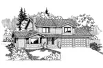 Country House Plan Front of Home - Cardinale Country Home 085D-0564 - Search House Plans and More