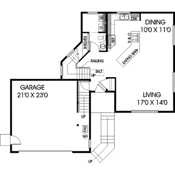 Modern House Plan First Floor - Bella Serra Modern Luxury Home 085D-0565 - Search House Plans and More