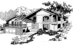 Contemporary House Plan Front of Home - Bella Serra Modern Luxury Home 085D-0565 - Search House Plans and More
