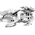 Modern House Plan Front of Home - Bella Serra Modern Luxury Home 085D-0565 - Search House Plans and More