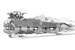 Traditional House Plan Front of Home - Costelle Traditional Home 085D-0566 - Search House Plans and More