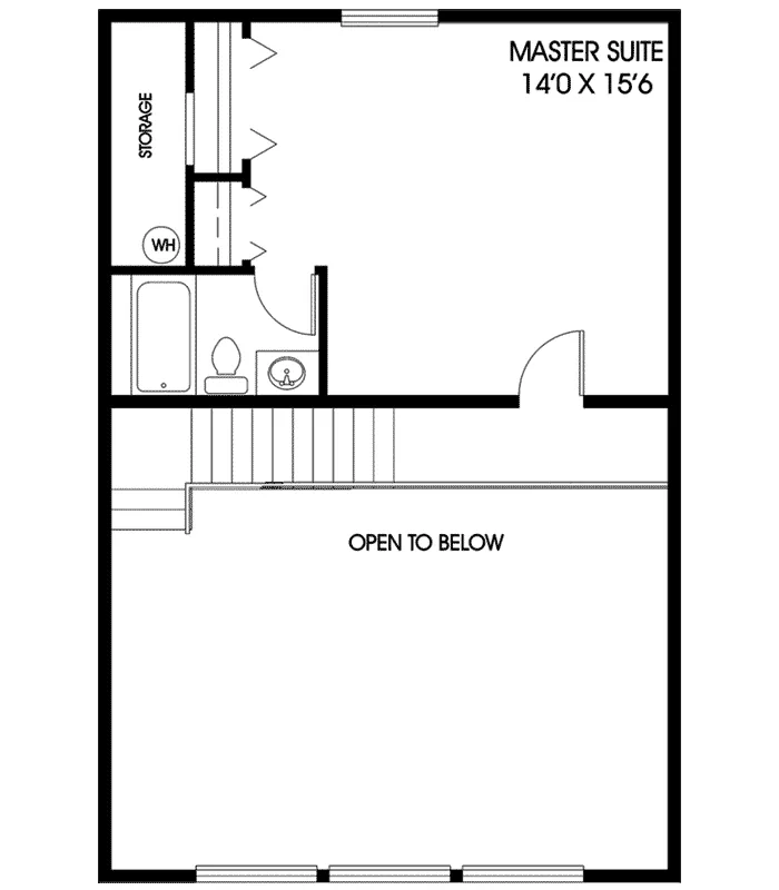 Contemporary House Plan Second Floor - Montour Rustic Cottage Home 085D-0572 - Shop House Plans and More