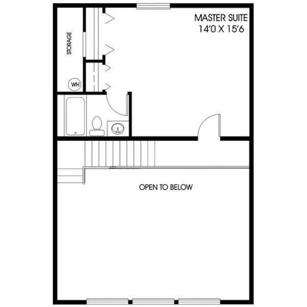 Contemporary House Plan Second Floor - Montour Rustic Cottage Home 085D-0572 - Shop House Plans and More