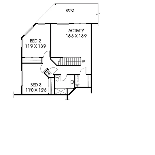 Ranch House Plan Lower Level Floor - Dunbarton Farm Country Home 085D-0575 - Search House Plans and More