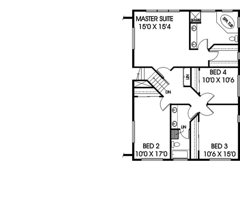 Country House Plan Second Floor - Brennan Country Home 085D-0590 - Search House Plans and More