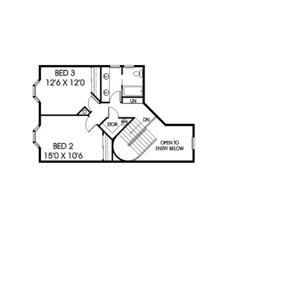 Country House Plan Second Floor - Larocca Country Home 085D-0591 - Shop House Plans and More