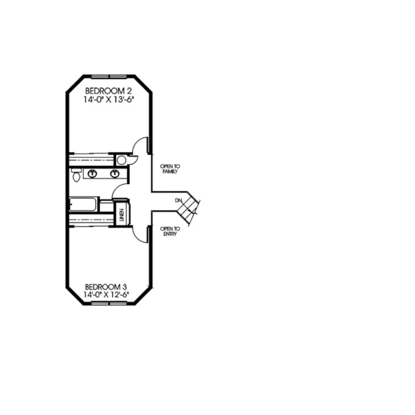 Farmhouse Plan Second Floor - Newbern Country Farmhouse 085D-0598 - Shop House Plans and More