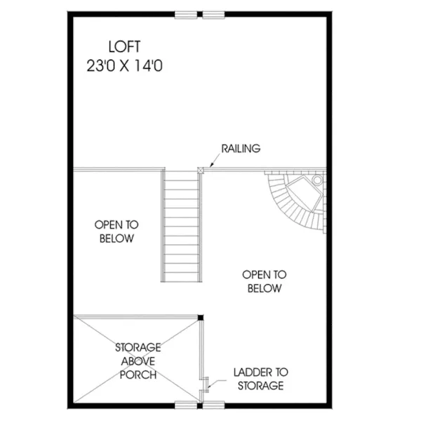 Cabin & Cottage House Plan Loft - Sheffield Manor Vacation Home 085D-0602 - Shop House Plans and More