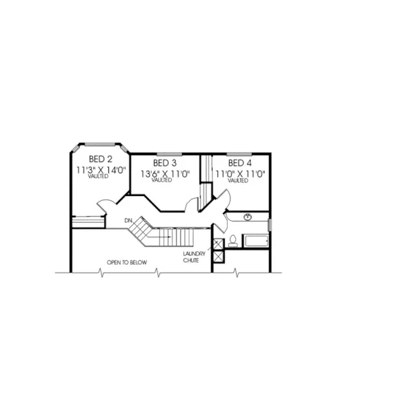 Contemporary House Plan Second Floor - Wyatt Ranch Home 085D-0609 - Shop House Plans and More