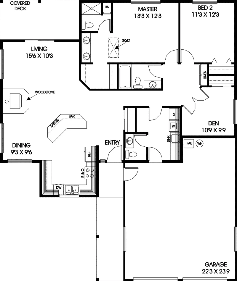 Country House Plan First Floor - Highland Place Country Home 085D-0610 - Search House Plans and More