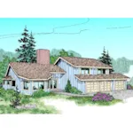 Traditional House Plan Front of Home - Collbran Contemporary Home 085D-0615 - Search House Plans and More