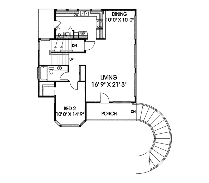 Contemporary House Plan First Floor - Devin Plantation Lowcountry Home 085D-0624 - Search House Plans and More