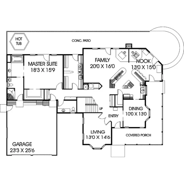 Luxury House Plan First Floor - Tuliptree Country Farmhouse 085D-0625 - Shop House Plans and More