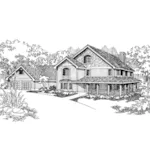 Luxury House Plan Front of Home - Tuliptree Country Farmhouse 085D-0625 - Shop House Plans and More