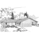 Ranch House Plan Front of Home - Wexford Hill Ranch Home 085D-0627 - Shop House Plans and More