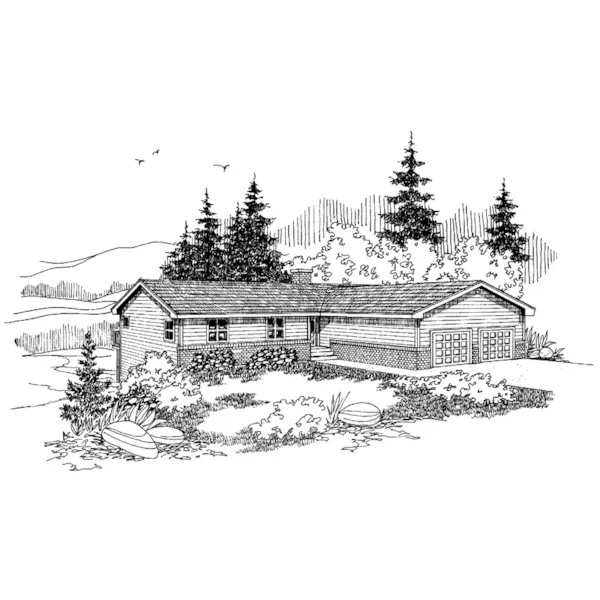 Country House Plan Front of Home - Log Ridge Country Home 085D-0628 - Shop House Plans and More