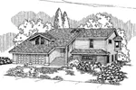 Bungalow House Plan Front of Home - Kramer Bungalow Home 085D-0630 - Search House Plans and More