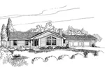 Country House Plan Front of Home - Eatherton Valley Ranch Home 085D-0635 - Search House Plans and More