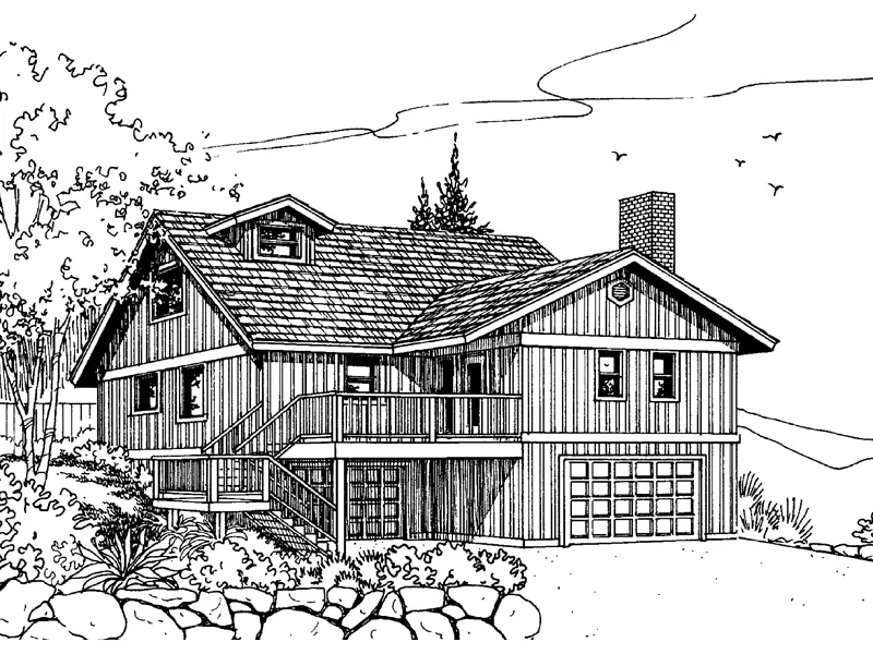 Craftsman House Plan Front of Home - Salida Bay Coastal Style Home 085D-0637 - Shop House Plans and More