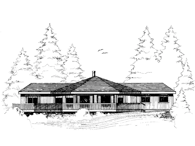 Country House Plan Front of Home - Earlmar Waterfront Home 085D-0638 - Search House Plans and More