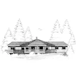 Cabin & Cottage House Plan Front of Home - Earlmar Waterfront Home 085D-0638 - Search House Plans and More