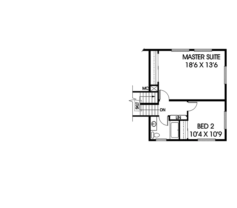 Traditional House Plan Second Floor - Albertine Hill Rustic Home 085D-0641 - Search House Plans and More