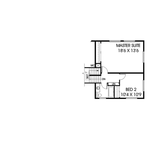 Traditional House Plan Second Floor - Albertine Hill Rustic Home 085D-0641 - Search House Plans and More