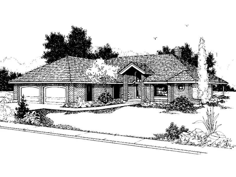 Luxury House Plan Front of Home - Byers Place European Home 085D-0642 - Search House Plans and More