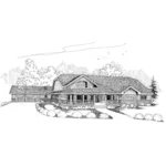 Traditional House Plan Front of Home - Parkton Place Luxury Farmhouse 085D-0643 - Shop House Plans and More