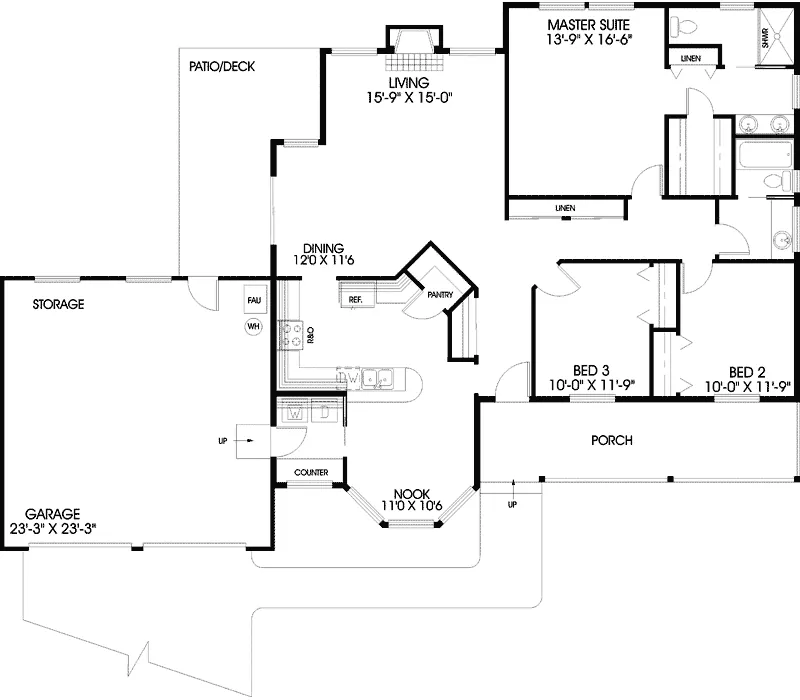 Victorian House Plan First Floor - Bluff Manor Victorian Home 085D-0644 - Search House Plans and More