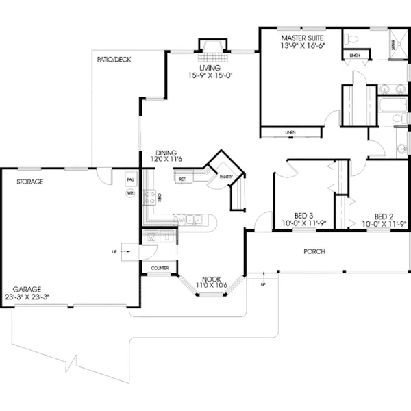 Victorian House Plan First Floor - Bluff Manor Victorian Home 085D-0644 - Search House Plans and More