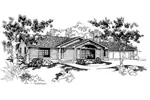 Contemporary House Plan Front of Home - Ridgefield Farm Ranch Home 085D-0645 - Shop House Plans and More