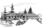Country House Plan Front of Home - Oakridge Trails Rustic Home 085D-0646 - Shop House Plans and More